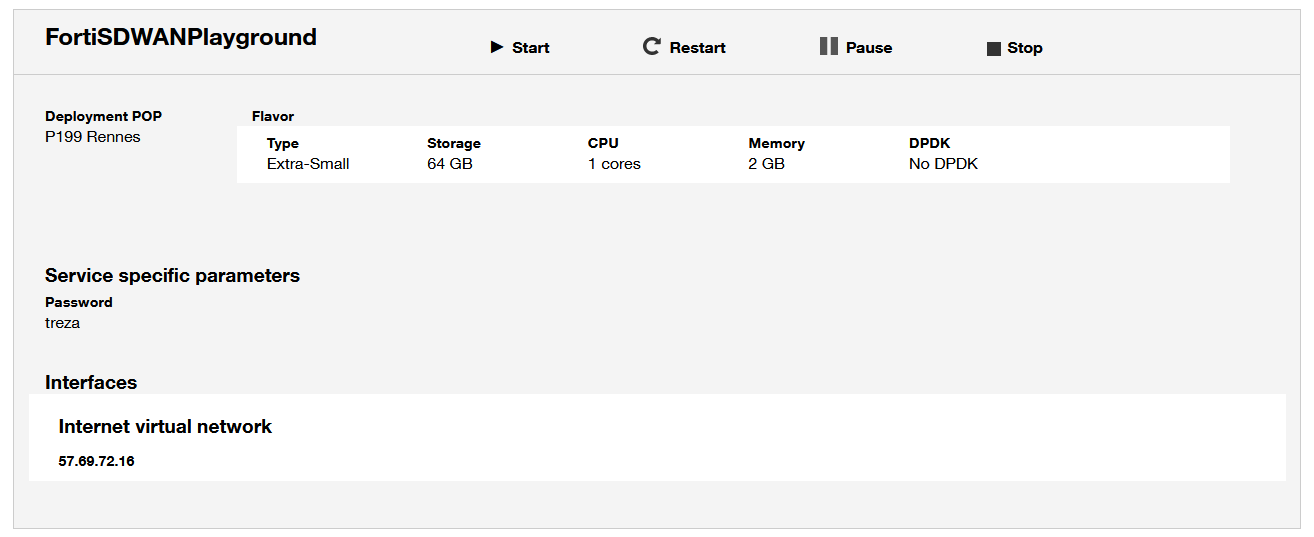 Overview of the status for an action