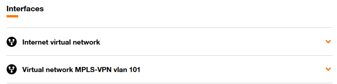 Fill in Interfaces parameters