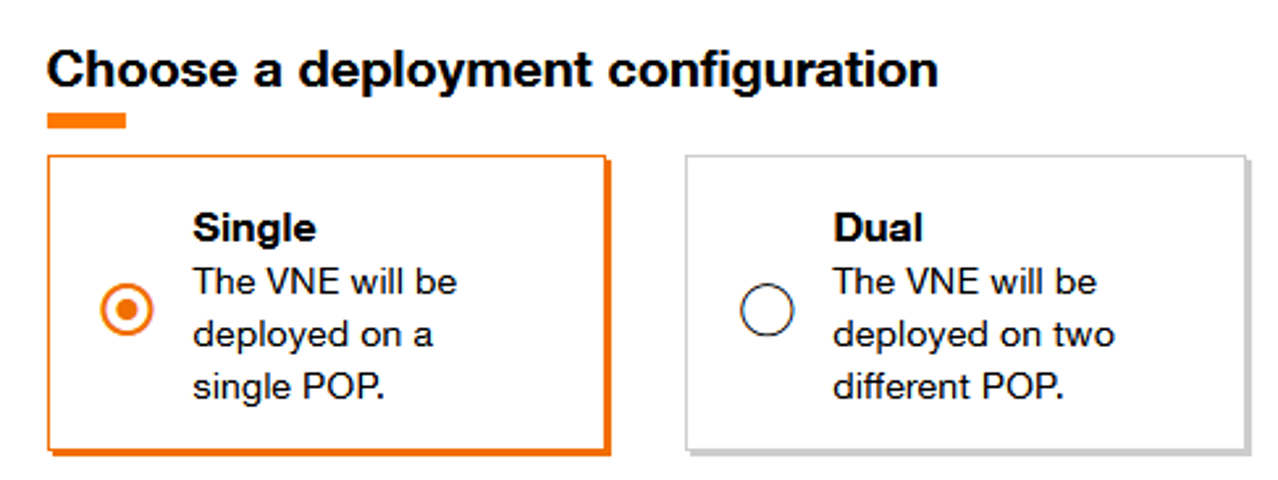 Select deployment configuration