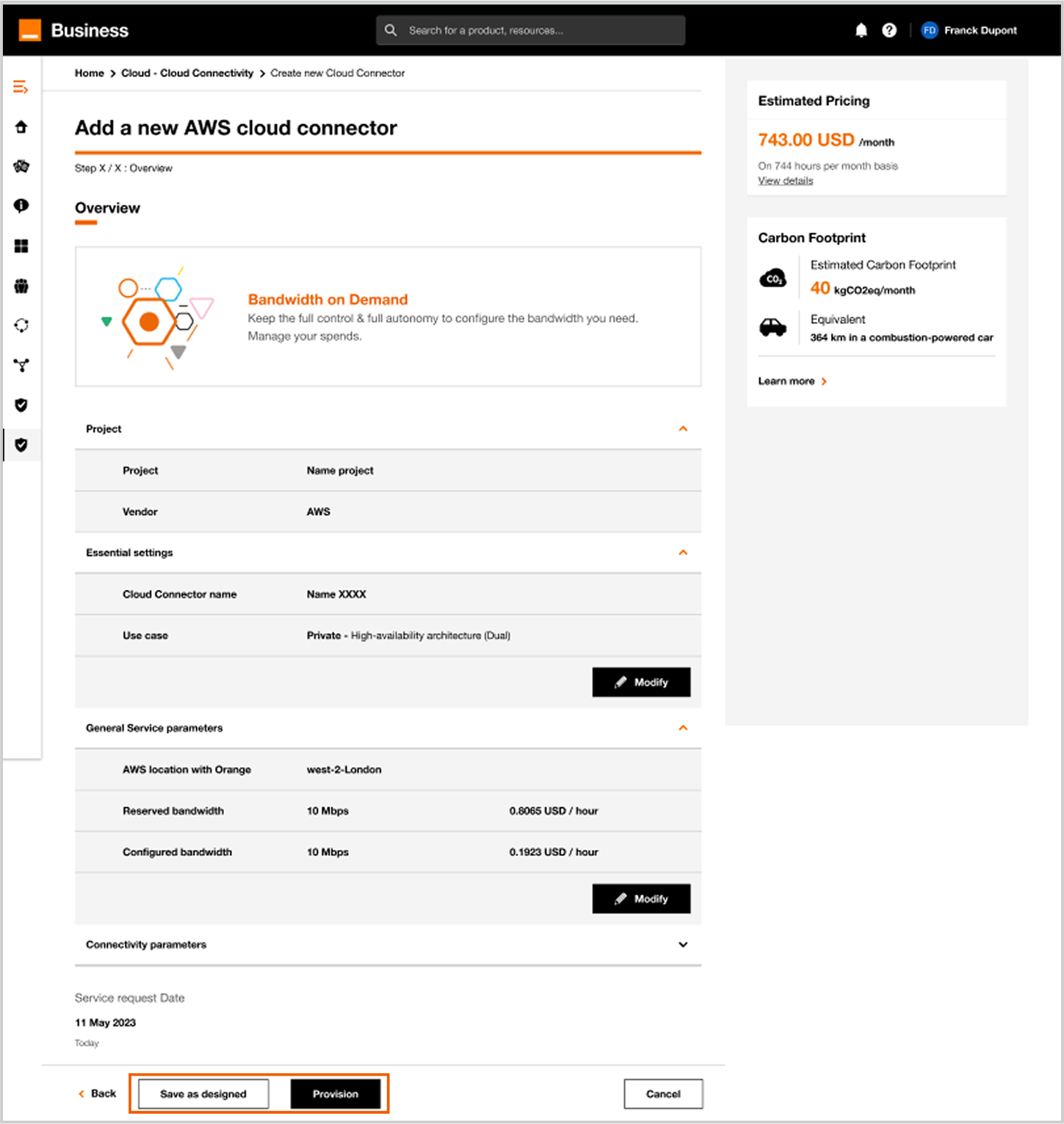 Update connector form step 5